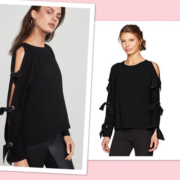 bcbg cold shoulder top